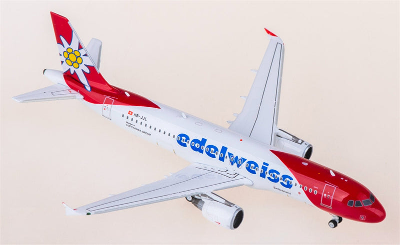 Phoenix 1:400 Edelweiss Air Airbus A320 HB-JJL Model