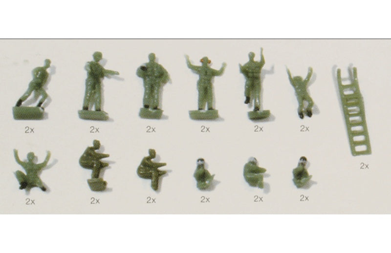 Herpa Air Force Personnel 1:200 soldiers Pre-built Airliner Model Display