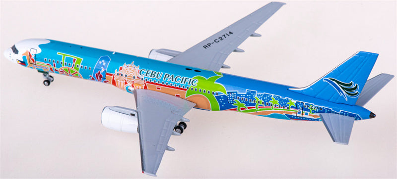 NG Models Cebu Pacific Air for Boeing 757-200 RP-C2714 1:400 Airplane Pre-built Airliner Model Display