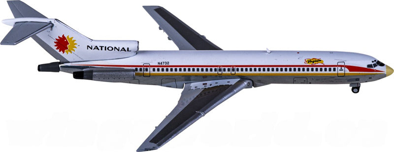 Geminijets National Airlines for Boeing 727-200 N4732 1:400 Airplane Pre-built Airliner Model Display
