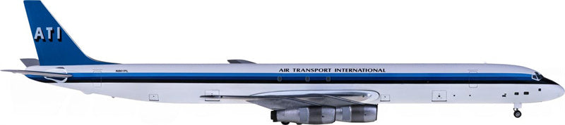AeroClassics Air Transport International for Douglas DC-8-61 N861PL 1:200 Aircraft Pre-built Airliner Model Display