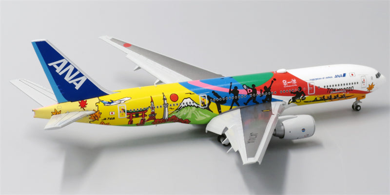JC Wings 1:400 ANA Boeing 777-200 JA741A Flaps down DIECAST Model