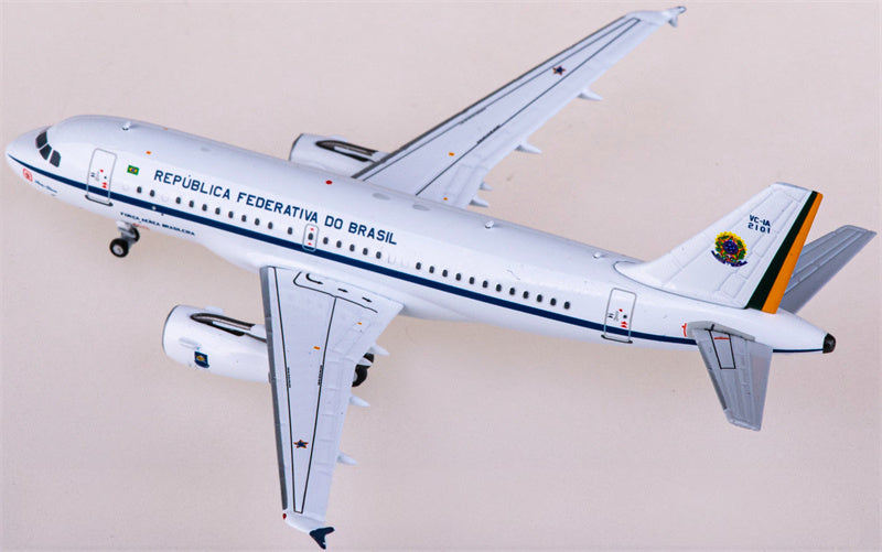 NG Models Brazilian Armed Forces for Airbus A319 VC-1A FAB2101 1:400 Airplane Pre-built Airliner Model Display