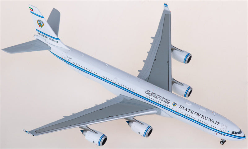 JC Wings State of Kuwait for Airbus A340-500 9K-GBB 1:400 Airplane Pre-built Airliner Model Display