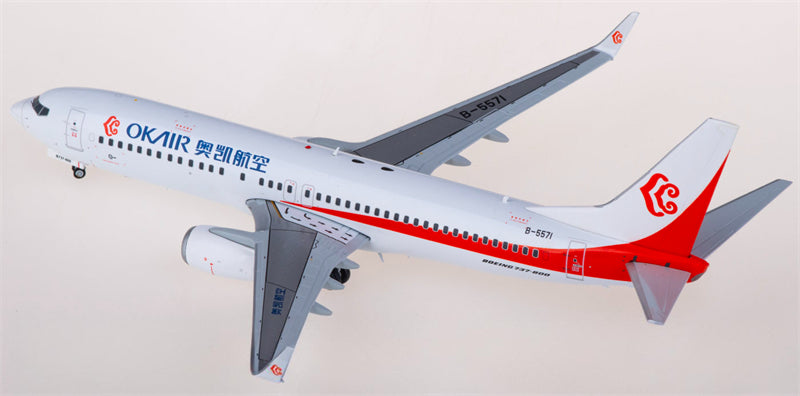 JC Wings Okay Airways Boeing 737-800 B-5571 1:200 Diecast Model view 2