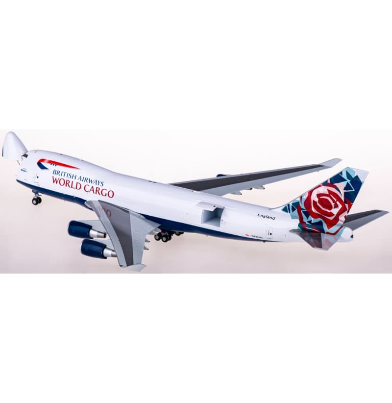 JC Wings British Airways Boeing 747-400F N495MC Interactive Series 1:200 Aircraft Pre-built Airliner Model Display
