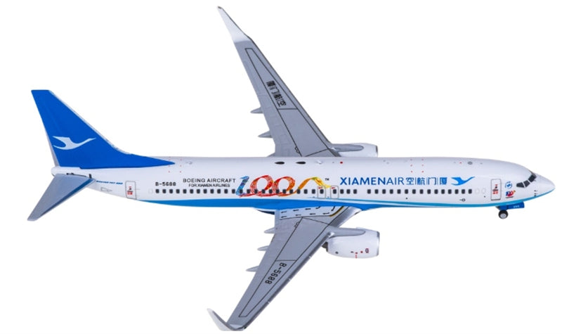 NG Models XiamenAir for Boeing 737-800 B-5688 100th for Boeing aircraft for Xiamen Airlines 1:400 Aircraft Pre-built Airliner Model Display
