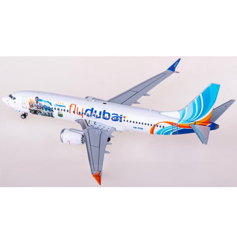 Phoenix Flydubai Boeing 737 MAX 8 A6-FKB 1:400 Aircraft Pre-built Airliner Model Display