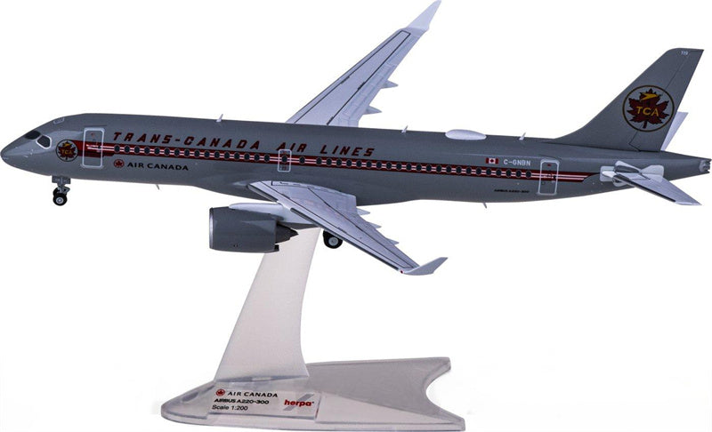 Herpa Air Canada Airbus A220-300 C-GNBN 1:200 Diecast Model view 2