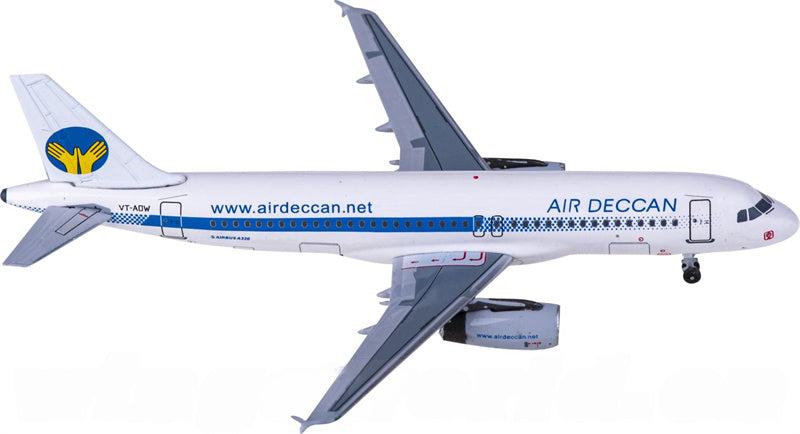 AeroClassics Air Deccan Airbus A320 VT-ADW 1:400 Diecast Model view 2