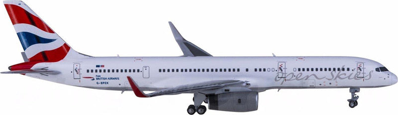 NG Models British Airways for Boeing 757-200 G-BPEK 1:400 Airplane Pre-built Airliner Model Display