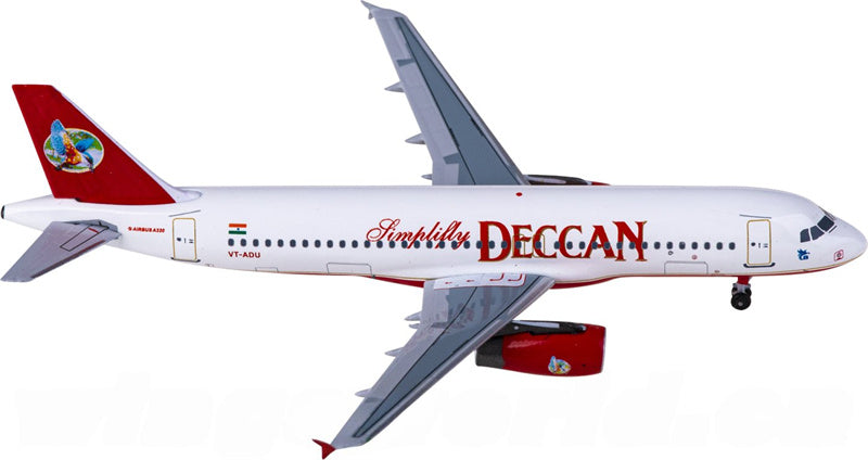 AeroClassics Simplifly Deccan Airbus A320 VT-ADU 1:400 Diecast Model view 4