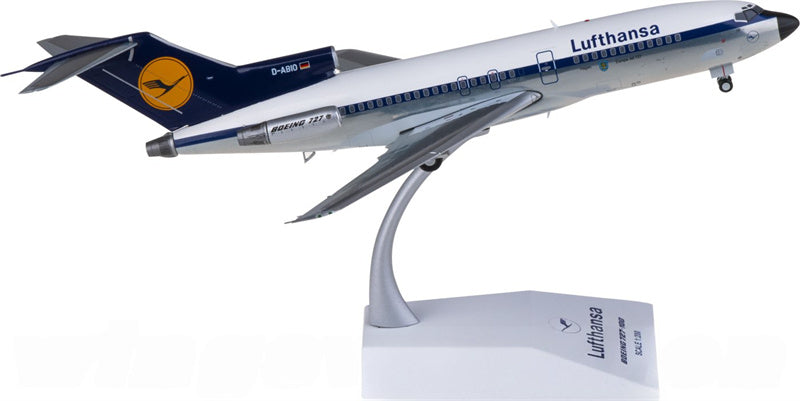 JC Wings Lufthansa for Boeing 727-100 D-ABIO 1:200 Airplane Pre-built Airliner Model Display