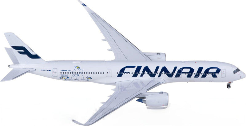 JC Wings Finnair for Airbus A350-900XWB OH-LWP 1:400 Airplane Pre-built Airliner Model Display