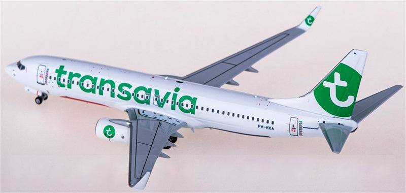 NG Models Transavia for Boeing 737-800 PH-HXA 1:400 Airplane Pre-built Airliner Model Display