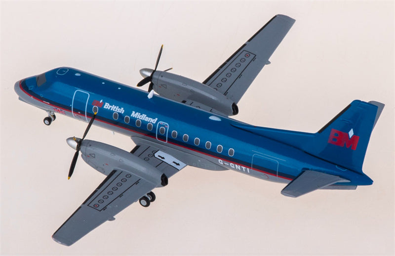 JC Wings BMI for Saab 340B G-GNTI 1:200 Airplane Pre-built Airliner Model Display