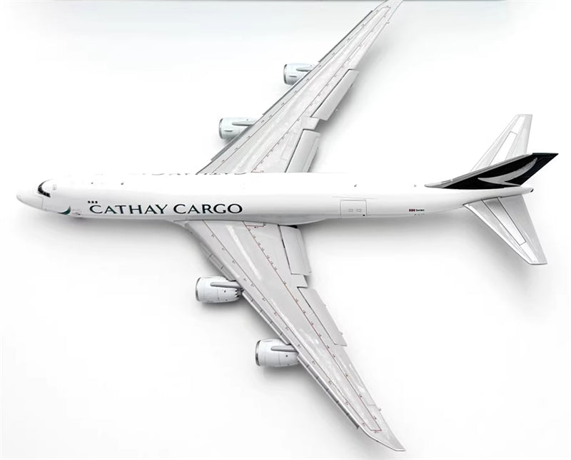 YY Wings Cathay Pacific Cargo for Boeing 747-8F B-LJN Flaps Down 1:400 Airplane Pre-built Airliner Model Display