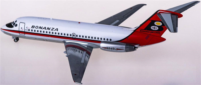 Geminijets Bonanza Airlines for McDonnell Douglas DC-9-11 N945L 1:200 Airplan Pre-built Airliner Model Display