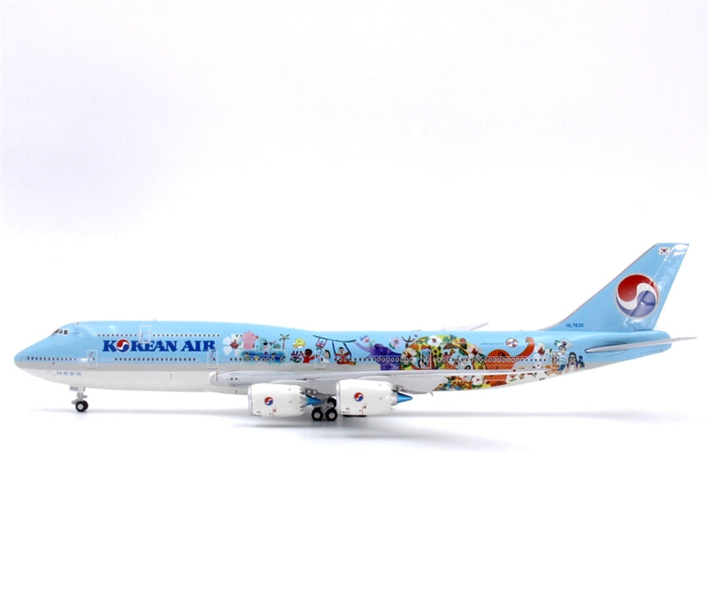 YY Wings Korean Air for Boeing 747-8 HL7630 llth Children's Drawing Contest Livery 1:400 Airplane Pre-built Airliner Model Display
