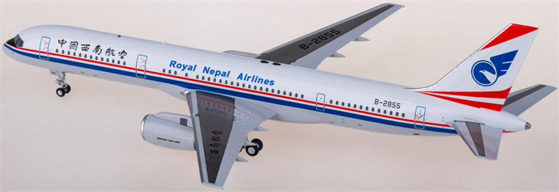 NG Models China Southwest Airlines for Royal Nepal Airlines 757-200 B-2855 1:200 Airplane Pre-built Airliner Model Display