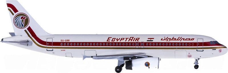 AeroClassics EgyptAir for Airbus A320 SU-GBB 1:400 Aircraft Pre-built Airliner Model Display