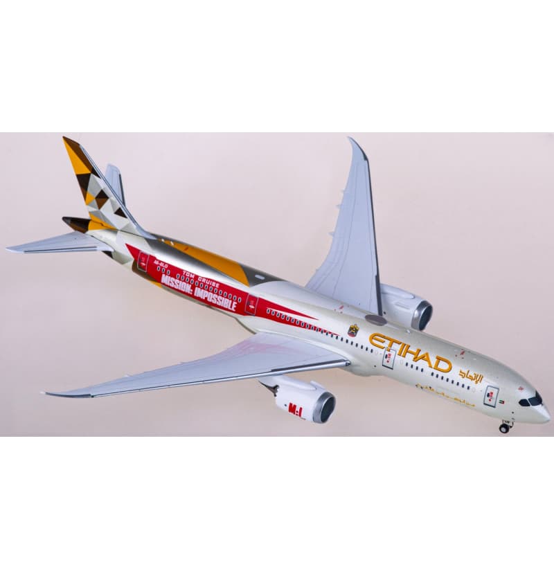NG Models Etihad Airways Boeing 787-9 A6-BLO 1:400 Aircraft Pre-built Airliner Model Display