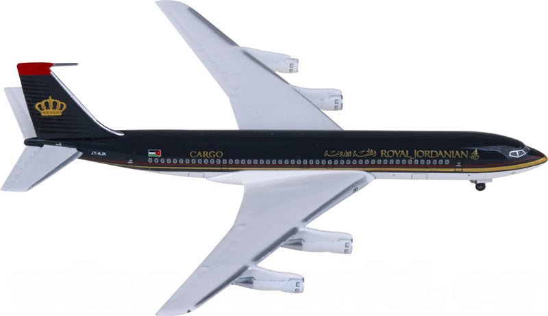 AeroClassics Royal Jordanian Airlines for Boeing 707-300C JY-AJK 1:400 Aircraft Pre-built Airliner Model Display