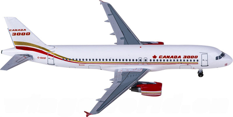 AeroClassics Canada 3000 Airbus A320 C-GVXF 1:400 Diecast Model view 4