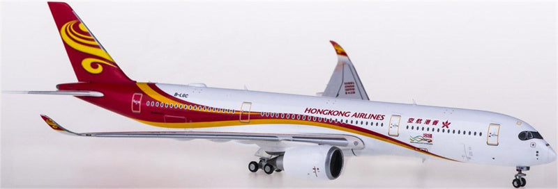JC Wings Hong Kong Airlines Airbus A350-900 B-LGC 1:400 Airplan Diecast Model view 1