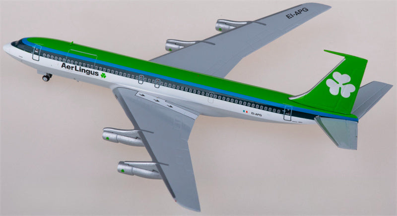 JC Wings Aer Lingus Boeing 707-300C EI-APG With Sticker 1:400 Diecast Model view 4