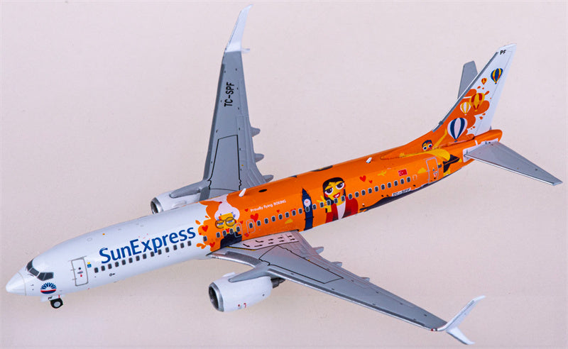 JC Wings SunExpress Boeing 737-800 TC-SPF 1:400 Diecast Model view 4