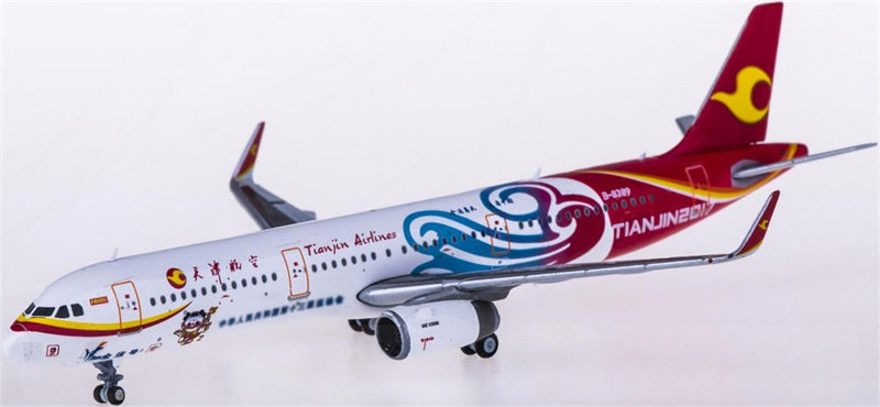 JC Wings Tianjin Airlines Airbus A321 B-8389 1:400 Diecast Model view 3