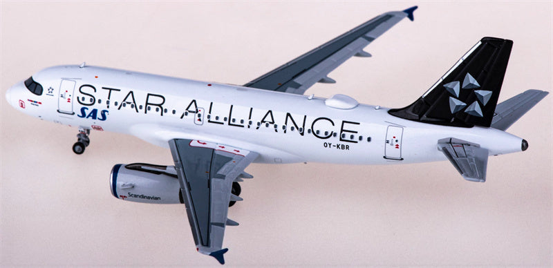 NG Models SAS for Airbus A319 OY-KBR Star Alliance 1:400 Airplane Pre-built Airliner Model Display