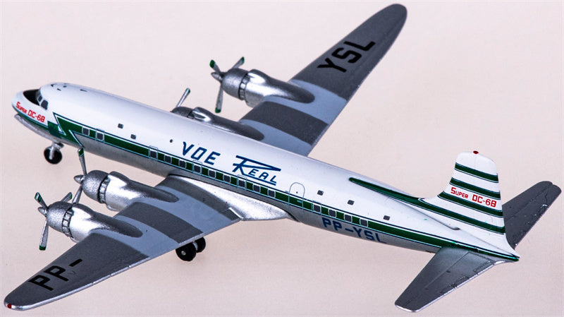 AeroClassics Real Transportes Aereos for Douglas DC-6 PP-YSL 1:400 Airplane Pre-built Airliner Model Display