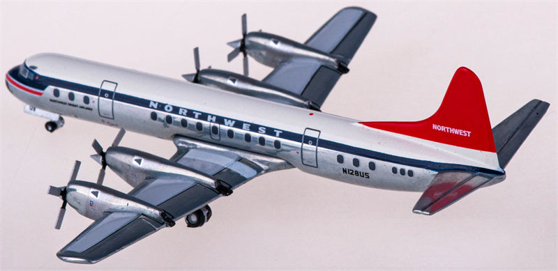 Geminijets Northwest Airlines for Lockheed L-188C for Electra N128US 1:400 Airplane Pre-built Airliner Model Display