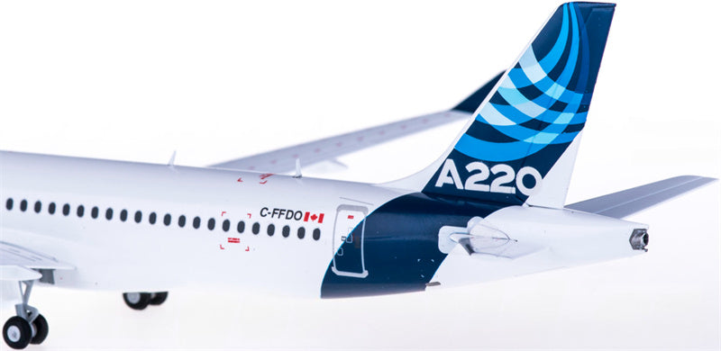 Herpa Airbus A220-300 C-FFDO House Color 1:200 Aircraft Pre-built Airliner Model Display