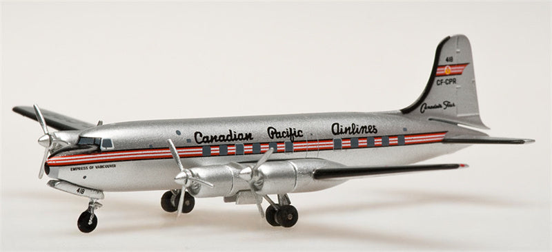 AeroClassics Canadian Pacific Airlines DC-4-M2 for North Star CF-CPR 1:400 Aircraft Pre-built Airliner Model Display