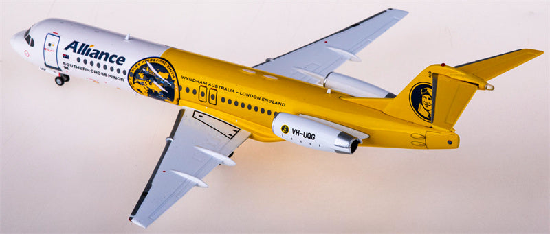 Geminijets Alliance Airlines for Fokker 100 VH-UQG 1:200 Airplane Pre-built Airliner Model Display
