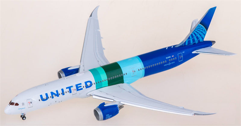 Geminijets United Airlines for Boeing 787-9 N24988 Flaps Down 1:400 Airplane Pre-built Airliner Model Display