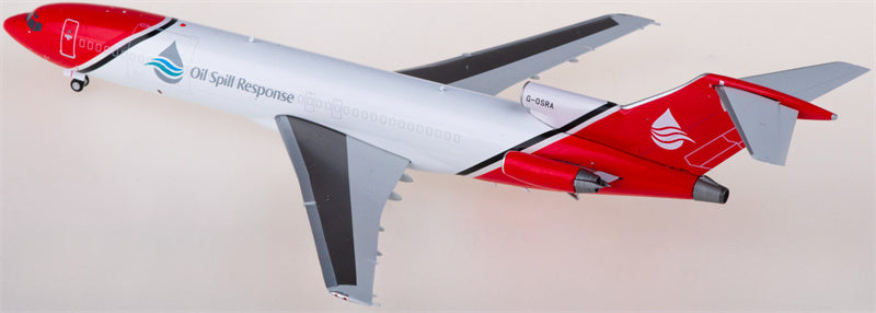 JC Wings T2 Aviation for Boeing 727-200F G-OSRA Oil Spill Response 1:200 Airplane Pre-built Airliner Model Display