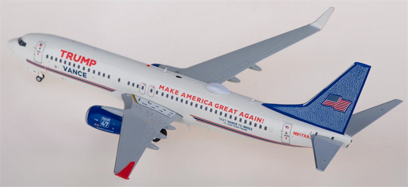 Geminijets Trump Boeing 737-800W N917XA 1:200 Aircraft Pre-built Airliner Model Display