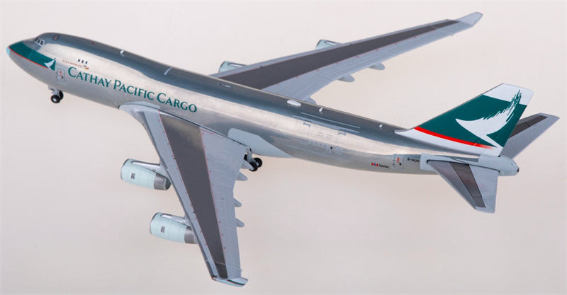 JC Wings Cathay Pacific Cargo Boeing 747-400F B-HUO 1:400 Aircraft Pre-built Airliner Model Display