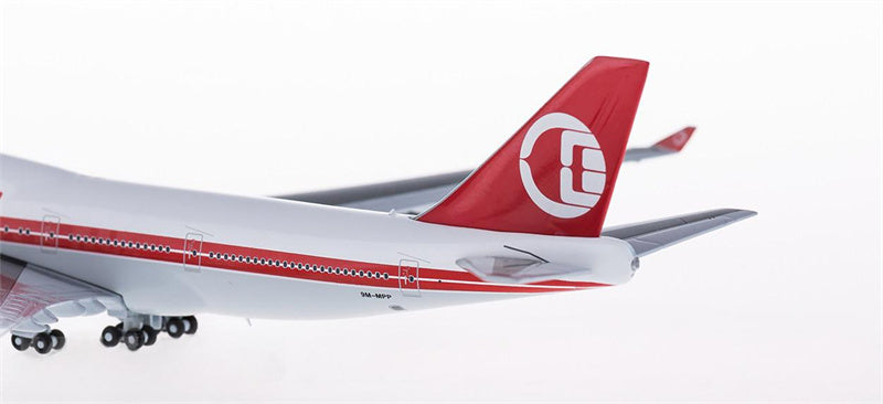 bigbird Malaysia Airlines for Boeing 747-400 9M-MPP Retro Livery 1:400 Airplane Pre-built Airliner Model Display