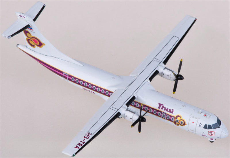 JC Wings Thai Airways for ATR-72-200 HS-TRA 1:400 Airplane Pre-built Airliner Model Display
