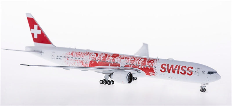 Phoenix Swiss for Boeing 777-300ER HB-JNA 1:400 Airplane Pre-built Airliner Model Display