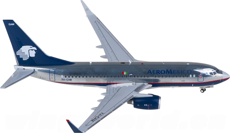 JC Wings Aeromexico for Boeing 737-700 XA-CAM 1:200 Airplane Pre-built Airliner Model Display