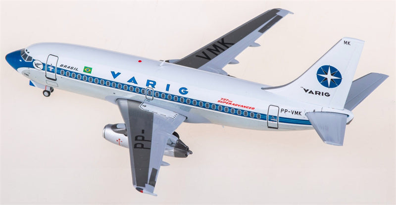 JC Wings VARIG for Boeing 737-200 PP-VMK 1:200 Airplane Pre-built Airliner Model Display