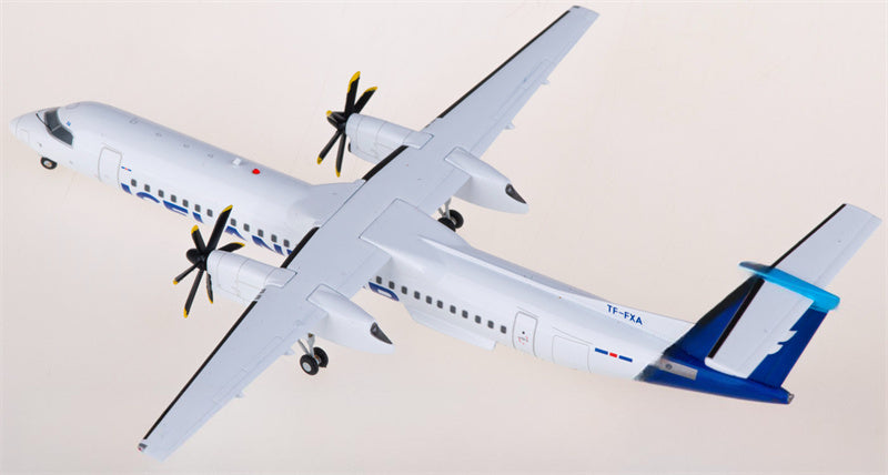 JC Wings Icelandair for Bombardier for Dash 8 Q400 TF-FXA 1:200 Airplane Pre-built Airliner Model Display