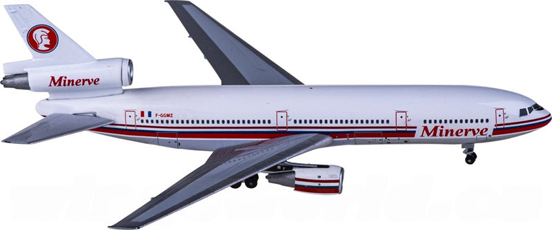 AeroClassics Minerve for McDonnell Douglas DC-10-30 F-GGMZ 1:400 Aircraft Pre-built Airliner Model Display
