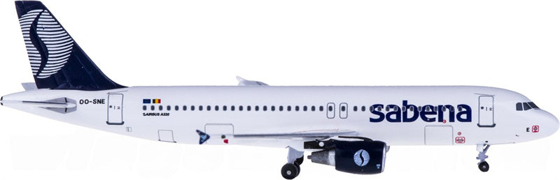 AeroClassics Sabena Airbus A320 OO-SNE 1:400 Diecast Model view 3